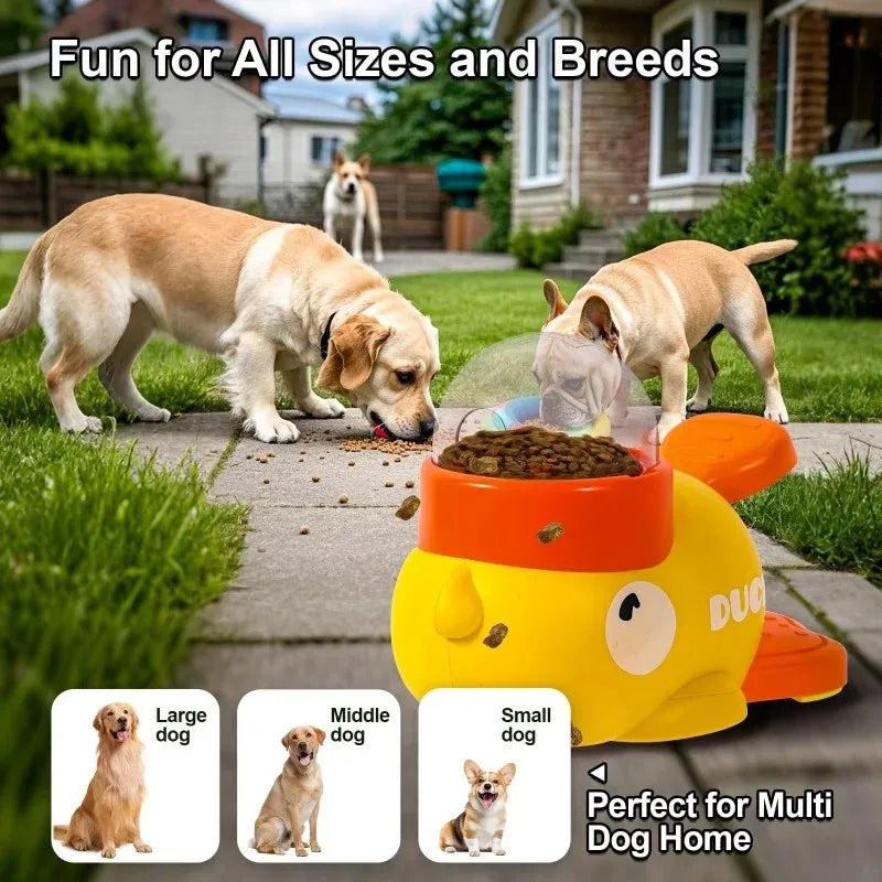 Dog Treat Dispenser - Duck Puzzle Toy for Dogs and Cats