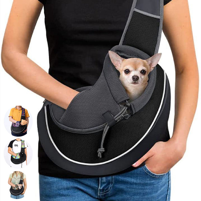 Dog Sling Carrier Bag — Hands-Free Crossbody Pet Carrier for Dogs & Cats Hover Image