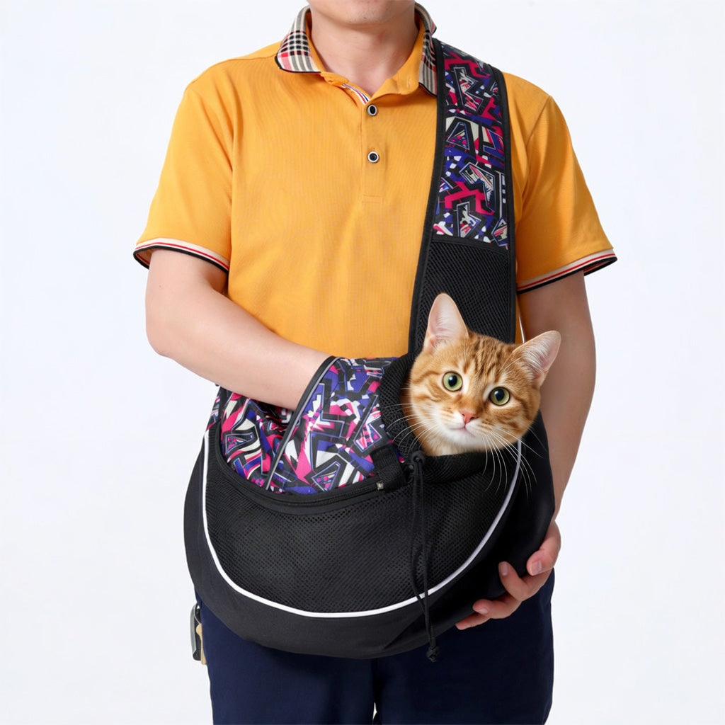 Dog Sling Carrier Bag — Hands-Free Crossbody Pet Carrier for Dogs & Cats