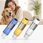 Dog Travel Water Bottle with Snack Compartment 2-in-1 Portable