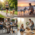 Dog Travel Water Bottle with Snack Compartment 2-in-1 Portable