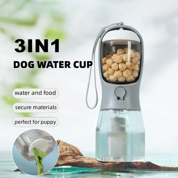 Dog Water Bottle 3 in 1 — Filter, Food and Walk Bags Main Image