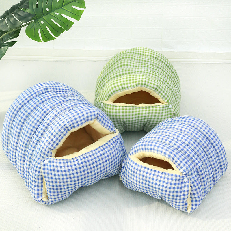 Enclosed Pet Bed Washable House for Cats and Medium Dogs