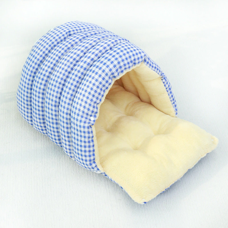 Enclosed Pet Bed Washable House for Cats and Medium Dogs