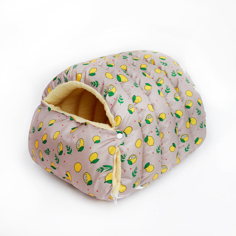Enclosed Pet Bed Washable House for Cats and Medium Dogs