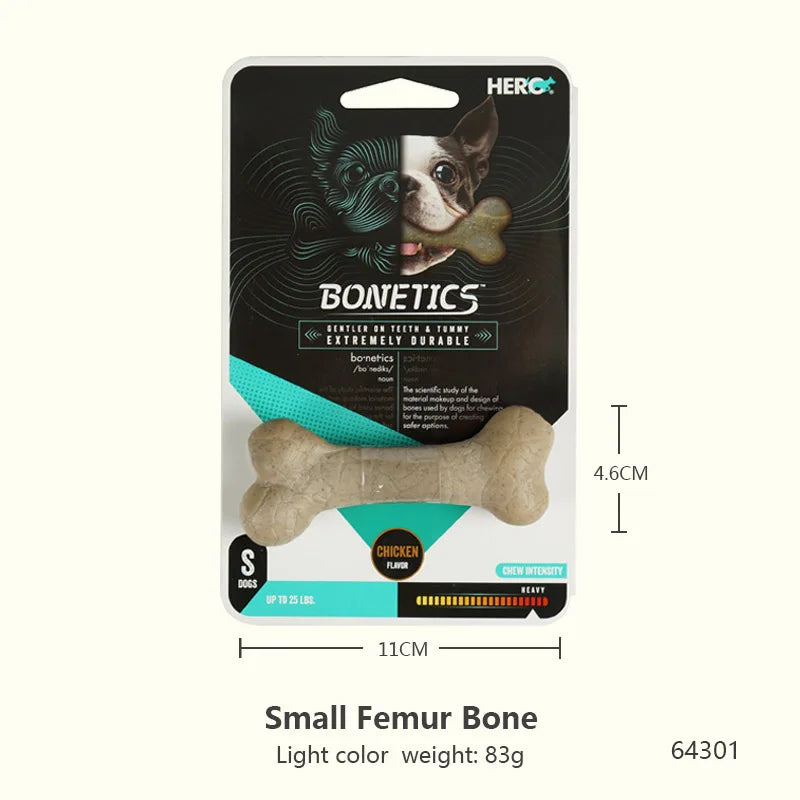 Durable Chew Bone for Dogs - Tough Nylon-Wood Dental Toy (All Sizes)
