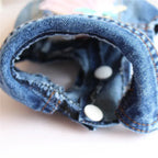 Denim Dog Clothes for Pitbulls Dachshund Fashion Dog Jeans Jacket  Blue Cowboy T-shirt for Shih Tzu Cool Apparel for Small Dogs