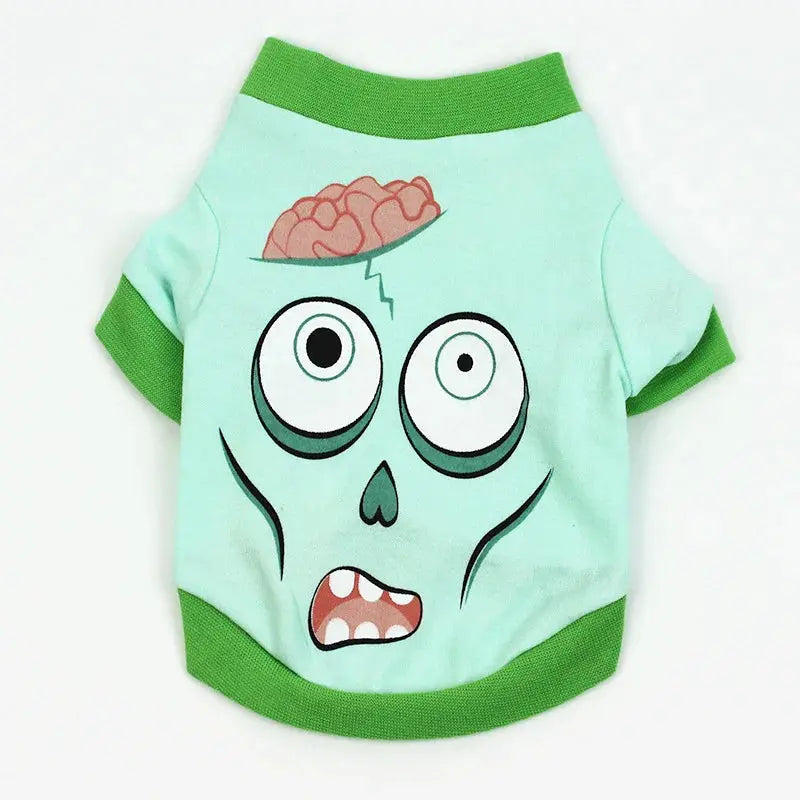 New Halloween Pet Clothes For Small Dogs Funny Dog Vest Cat Clothing Pet Hoodies Party Grimace Pumpkin Costume Puppy Up Outfit