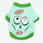 New Halloween Pet Clothes For Small Dogs Funny Dog Vest Cat Clothing Pet Hoodies Party Grimace Pumpkin Costume Puppy Up Outfit