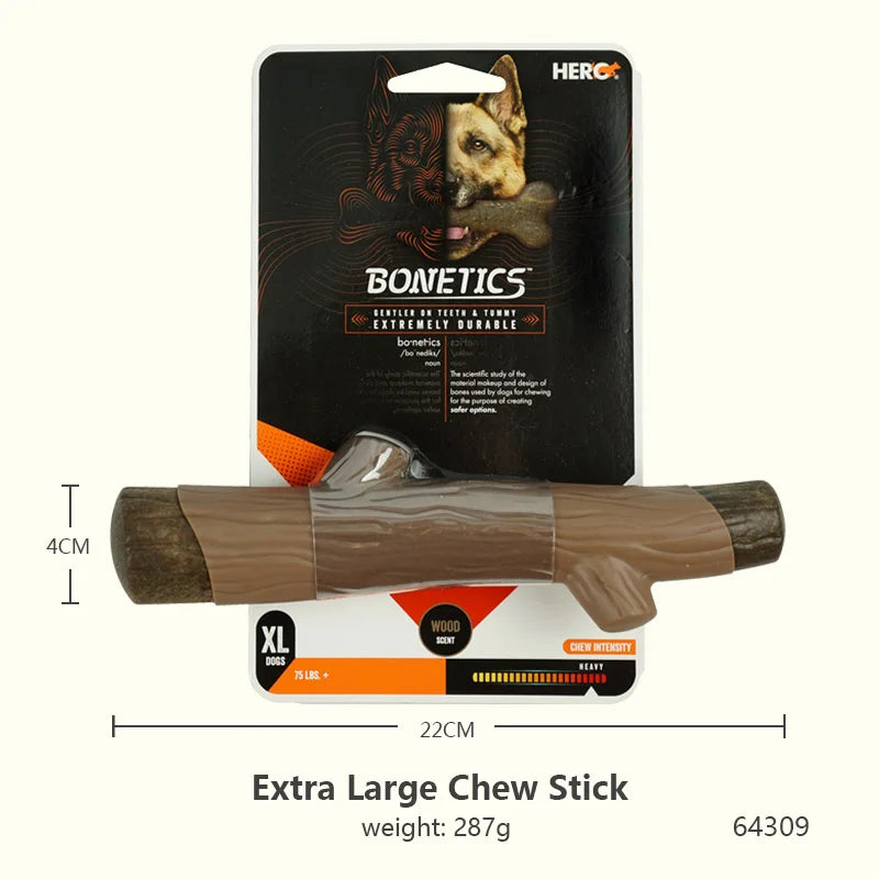 Durable Chew Bone for Dogs - Tough Nylon-Wood Dental Toy (All Sizes)