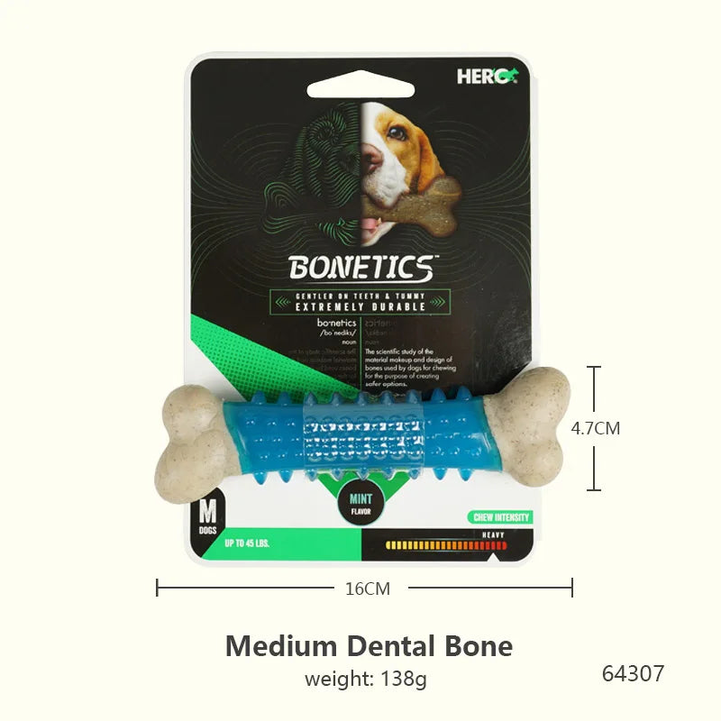 Durable Chew Bone for Dogs - Tough Nylon-Wood Dental Toy (All Sizes)