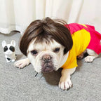 WiggleWhiskers Pet Wigs - Funny Costume Hair Hats for Dogs & Cats (Halloween & Christmas)