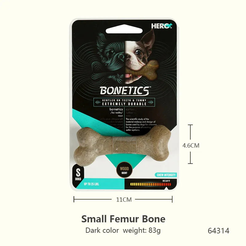 Durable Chew Bone for Dogs - Tough Nylon-Wood Dental Toy (All Sizes)
