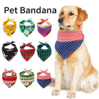 Dog Scarf Pet Dog Bandana Bib Pet Bandana Pet Accessories Triangular Bandage Adjustable Tie On for Cat Puppies Medium Large Dogs