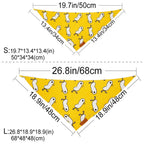 Dog Scarf Pet Dog Bandana Bib Pet Bandana Pet Accessories Triangular Bandage Adjustable Tie On for Cat Puppies Medium Large Dogs