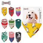 Dog Scarf Pet Dog Bandana Bib Pet Bandana Pet Accessories Triangular Bandage Adjustable Tie On for Cat Puppies Medium Large Dogs