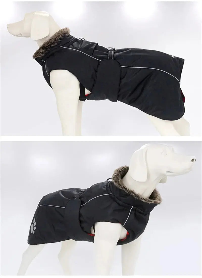 Pet Dog Clothes For Large Big Dogs Winter Warm Big Dog Jackets Padded Fleece Pet Coat Waterproof Design Dog Clothing Ropa Perro