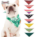 Dog Scarf Pet Dog Bandana Bib Pet Bandana Pet Accessories Triangular Bandage Adjustable Tie On for Cat Puppies Medium Large Dogs