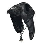 SkyPup Aviator Hat - Genuine PU Leather Pilot Cap for Large Dogs (S-2XL)