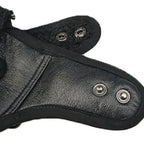 SkyPup Aviator Hat - Genuine PU Leather Pilot Cap for Large Dogs (S-2XL)