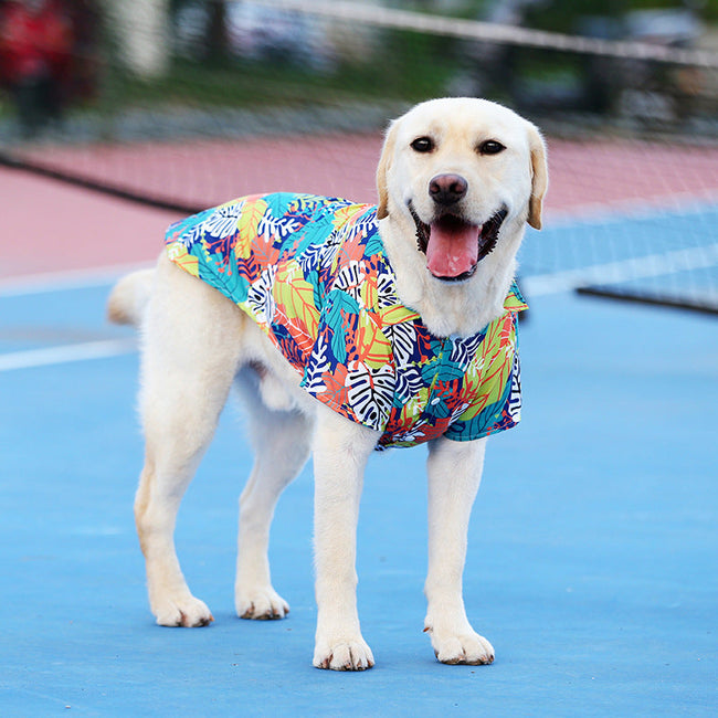 Pet Shirt for Dogs and Cats- Hawaiian Summer Apparel for Pets Hover Image