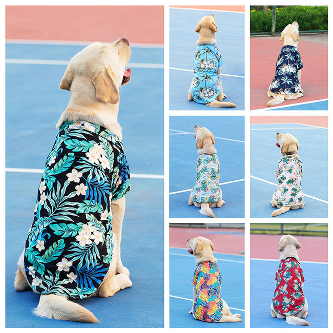 Pet Shirt for Dogs and Cats- Hawaiian Summer Apparel for Pets Main Image