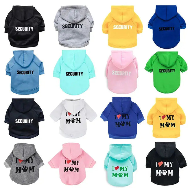 Security Cat Clothes Pet Cat Coats Jacket Hoodies For Cats Outfit Warm Pet Clothing Rabbit Animals Pet Costume For Small Dogs Main Image