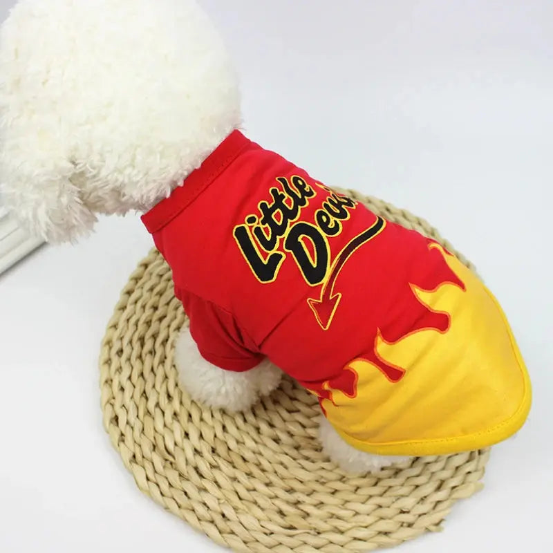 New Halloween Pet Clothes For Small Dogs Funny Dog Vest Cat Clothing Pet Hoodies Party Grimace Pumpkin Costume Puppy Up Outfit