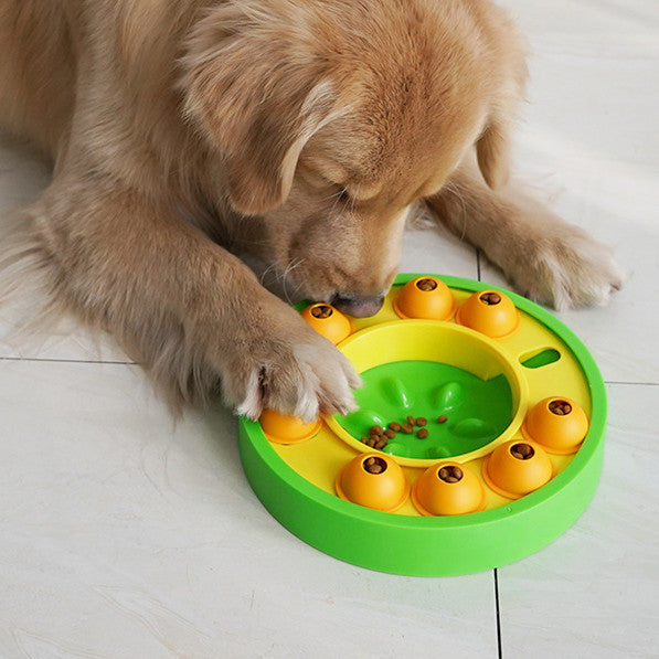 Interactive Slow Feeder Pet Bowl — Anti-Choke Puzzle Bowl for Dogs & Cats