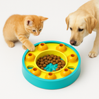 Interactive Slow Feeder Pet Bowl — Anti-Choke Puzzle Bowl for Dogs & Cats
