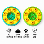 Interactive Slow Feeder Pet Bowl — Anti-Choke Puzzle Bowl for Dogs & Cats