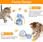 Interactive Cat Feather Toy Rolling Ball Smart Pet Toys Fun