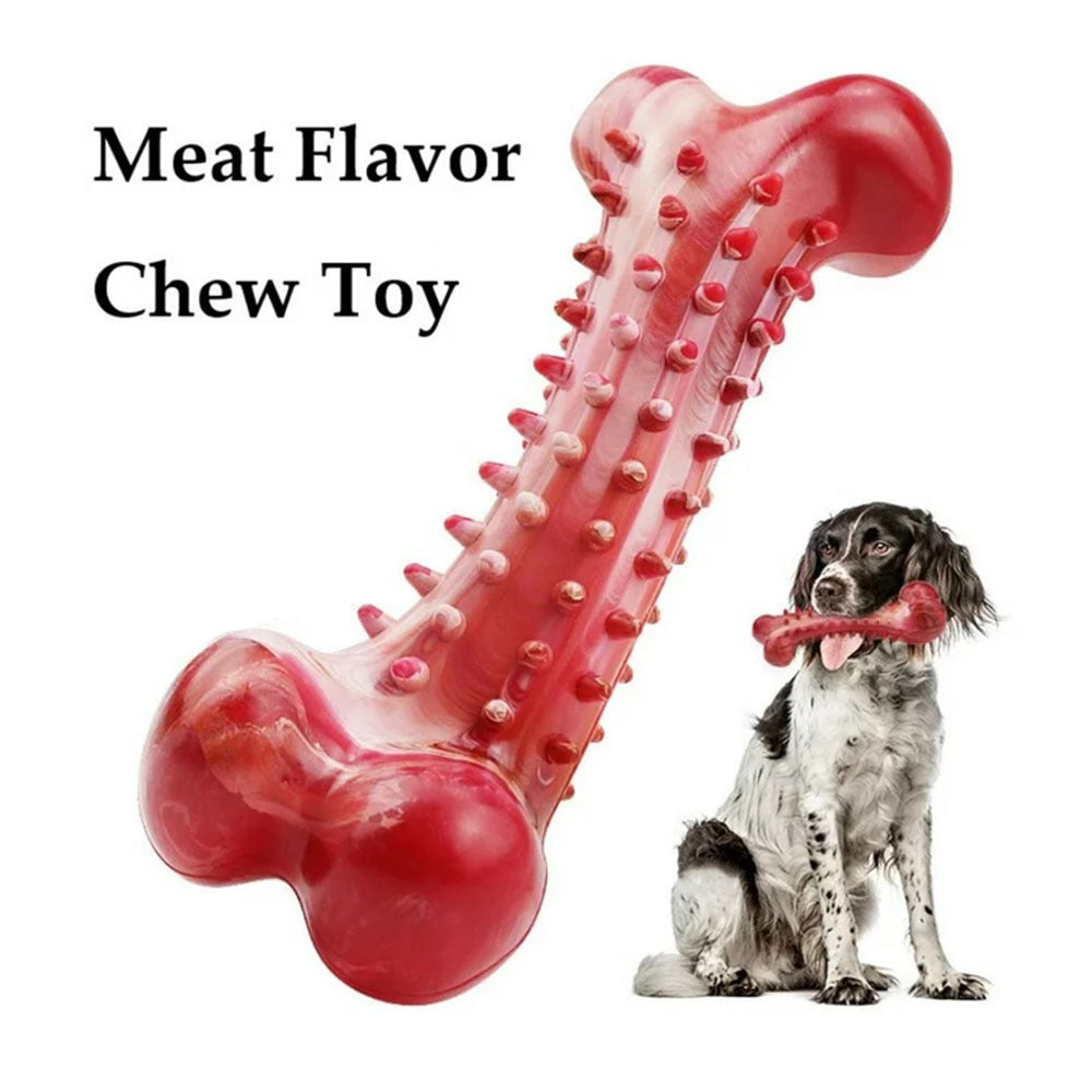Natural Rubber Chew Toy for Heavy Chewers Meat Flavor