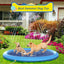 Non-Slip Splash Pad Dog Pool – Outdoor Summer Water Fun Mat