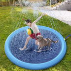 Non-Slip Splash Pad Dog Pool – Outdoor Summer Water Fun Mat