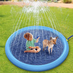 Non-Slip Splash Pad Dog Pool – Outdoor Summer Water Fun Mat