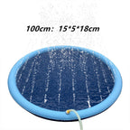 Non-Slip Splash Pad Dog Pool – Outdoor Summer Water Fun Mat