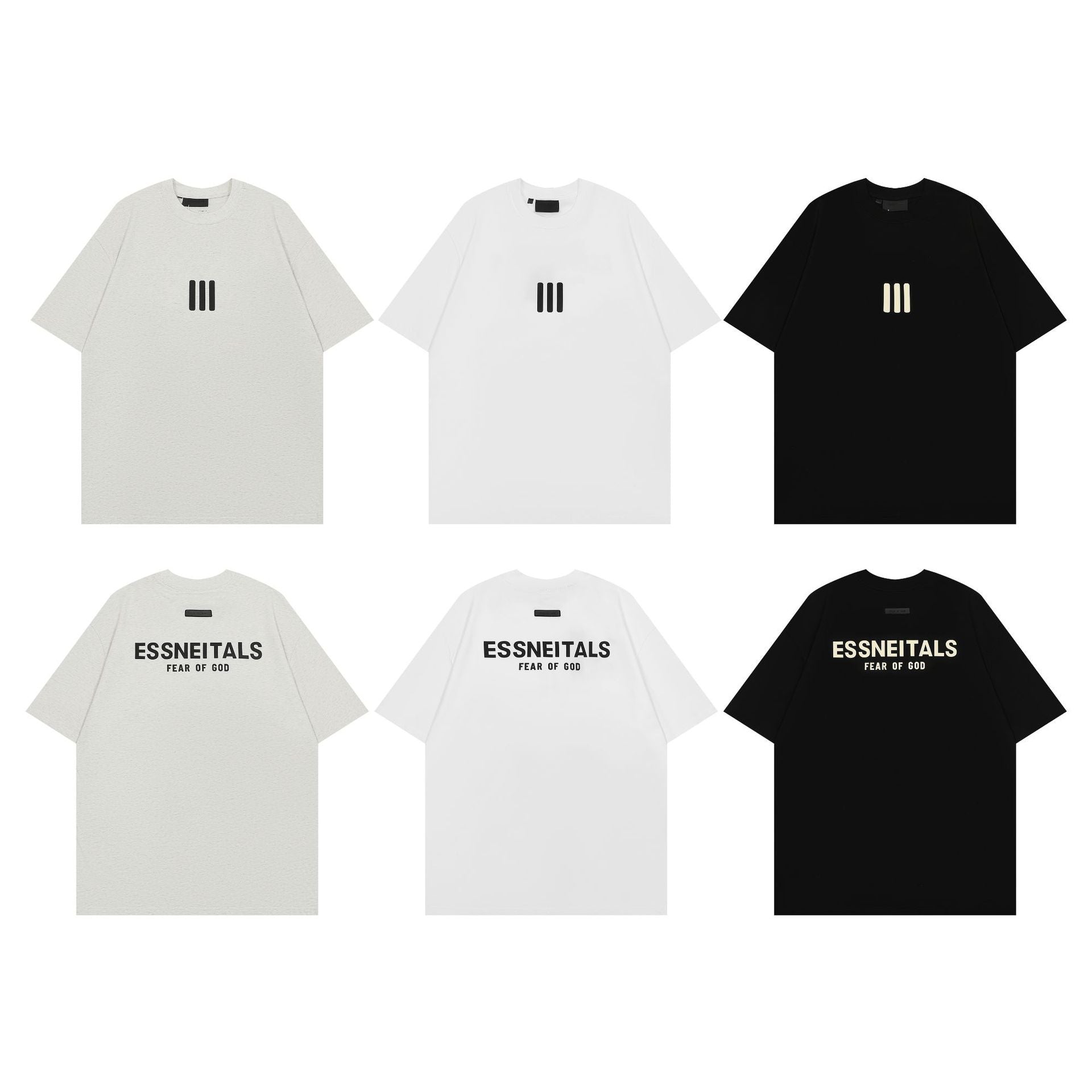 Fog Essentials T Shirts Spring and Summer FOG Season 8 Main Line Joint Crew Neck Short Sleeves