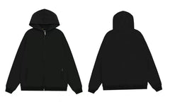 Represent Solid Heavyweight Zip-Up Hoodie - Solid Black
