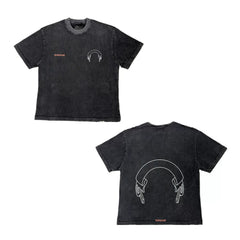 Represent Headphones Graphic T-Shirt - Vintage Black