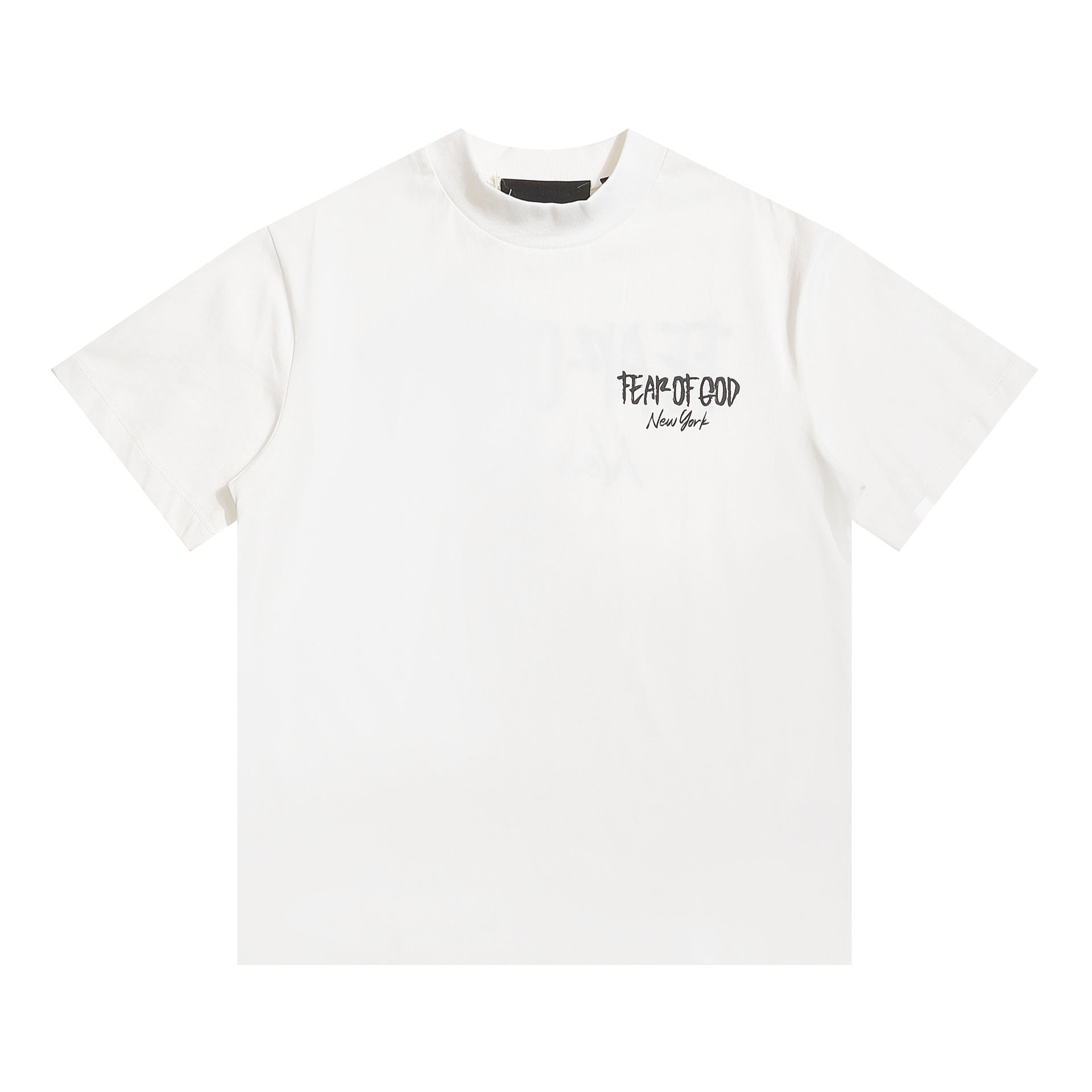 Fog Essentials T Shirts Letter Pattern Crew Neck Short Sleeves