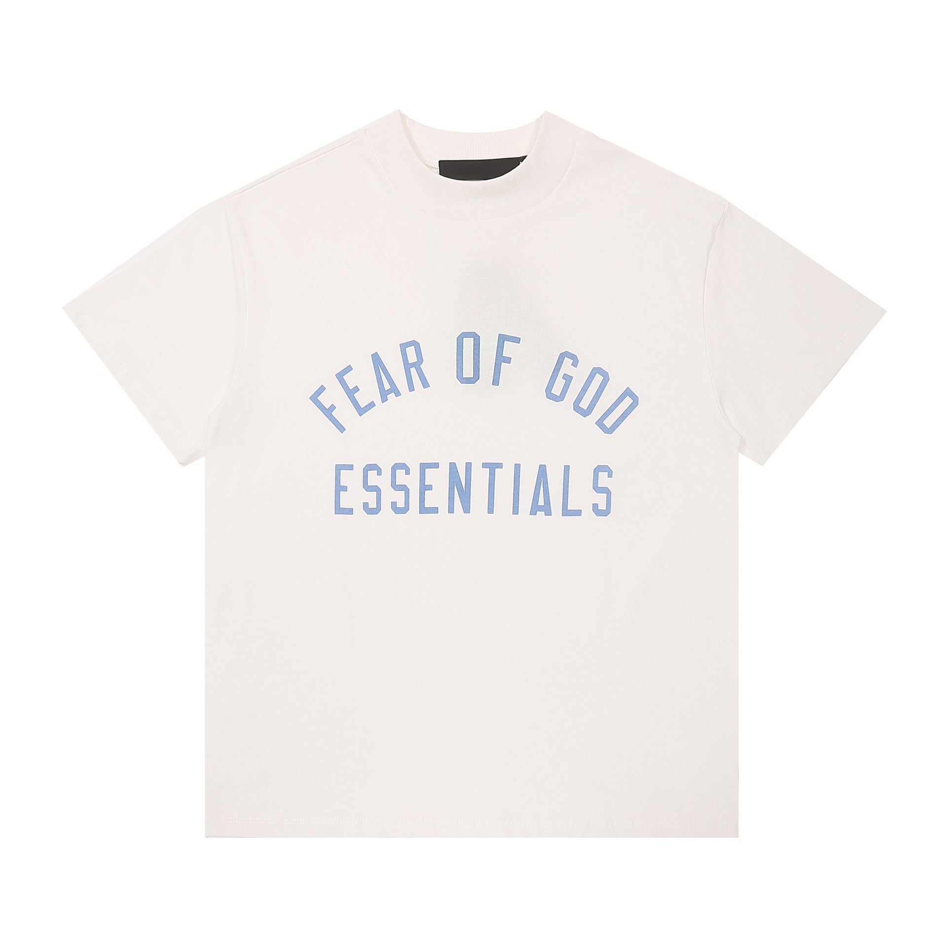 Fog Essentials T Shirts Spring/Summer FOG Double Line Letter Print Crew Neck Short Sleeves