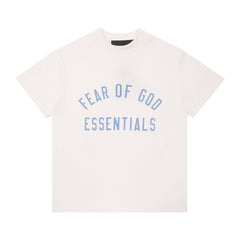 Fog Essentials T Shirts Spring/Summer FOG Double Line Letter Print Crew Neck Short Sleeves