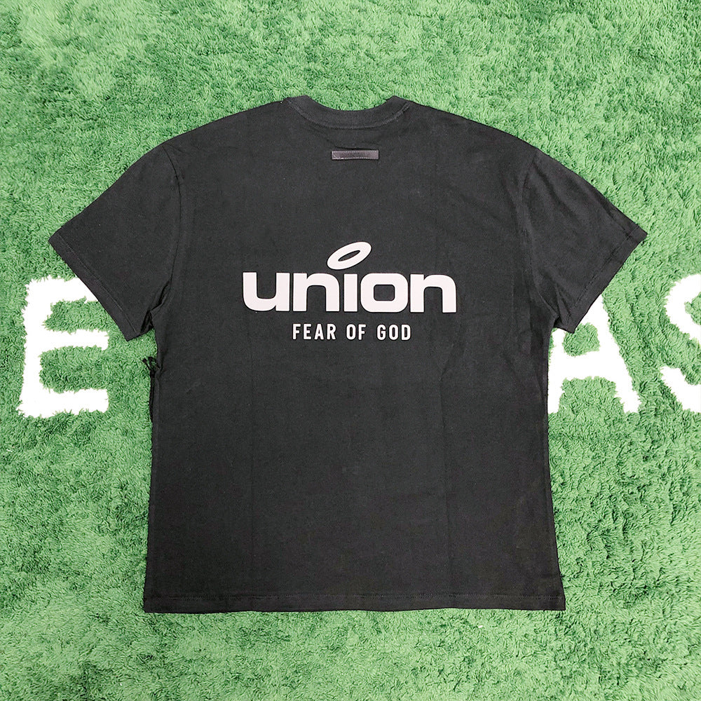 Fog Fear of God Essentials T Shirt Double Line Short Sleeve Printed Letter Loose Couple T-shirt
