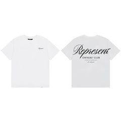 Represent Script Owners' Club Graphic T-Shirt - White/Black