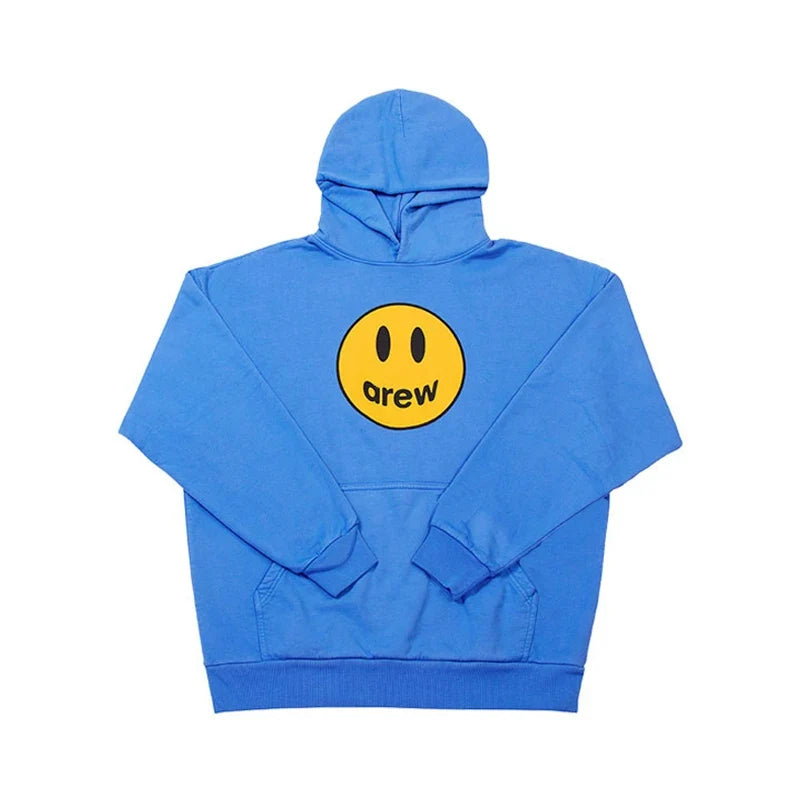 Drew House Smiley Face Pullover Hoodie, Bright Blue