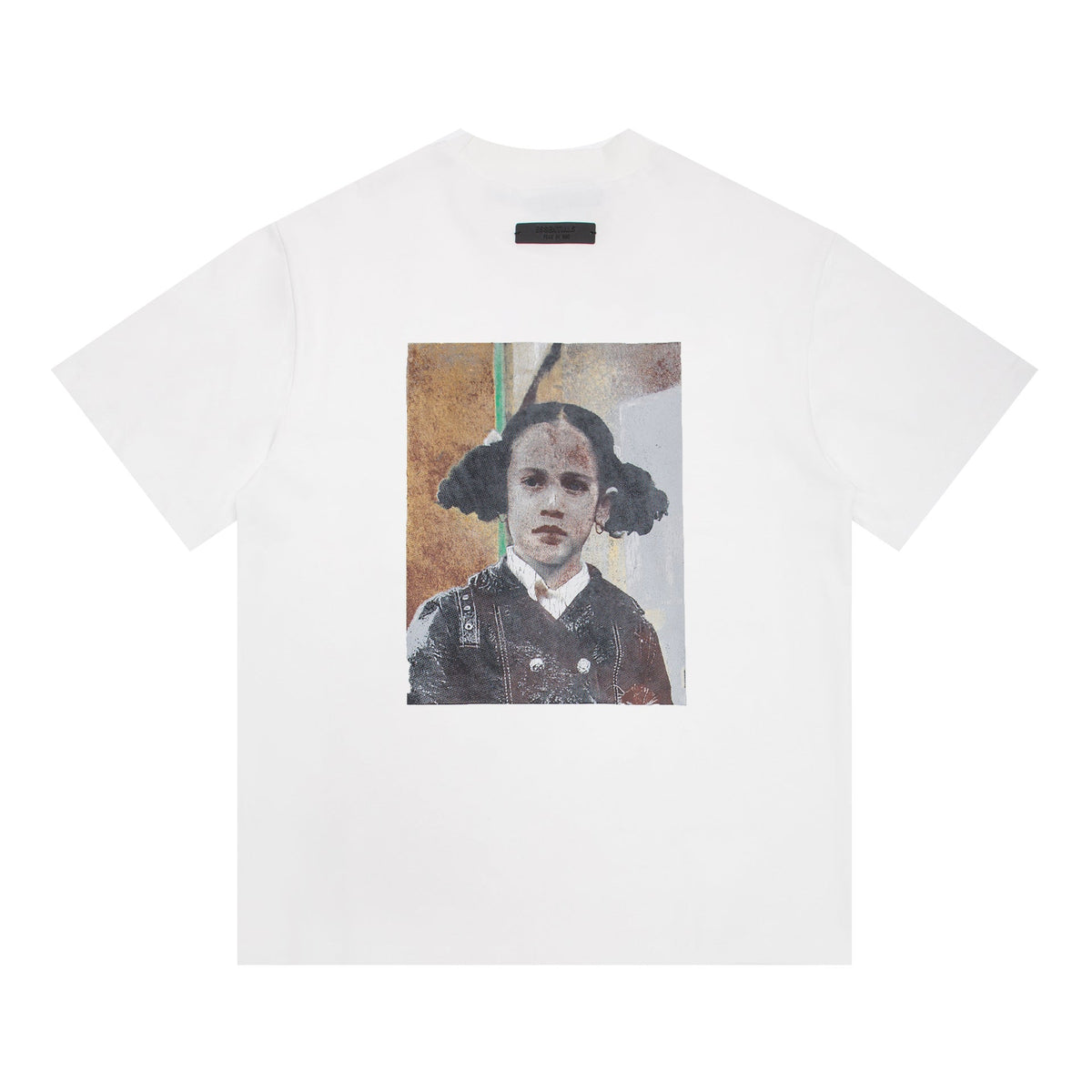 Fog Essentials T Shirts Autumn/Winter FOG Girls Letter Print Crew Neck Short Sleeves
