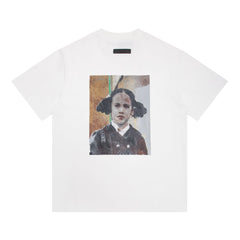 Fog Essentials T Shirts Autumn/Winter FOG Girls Letter Print Crew Neck Short Sleeves