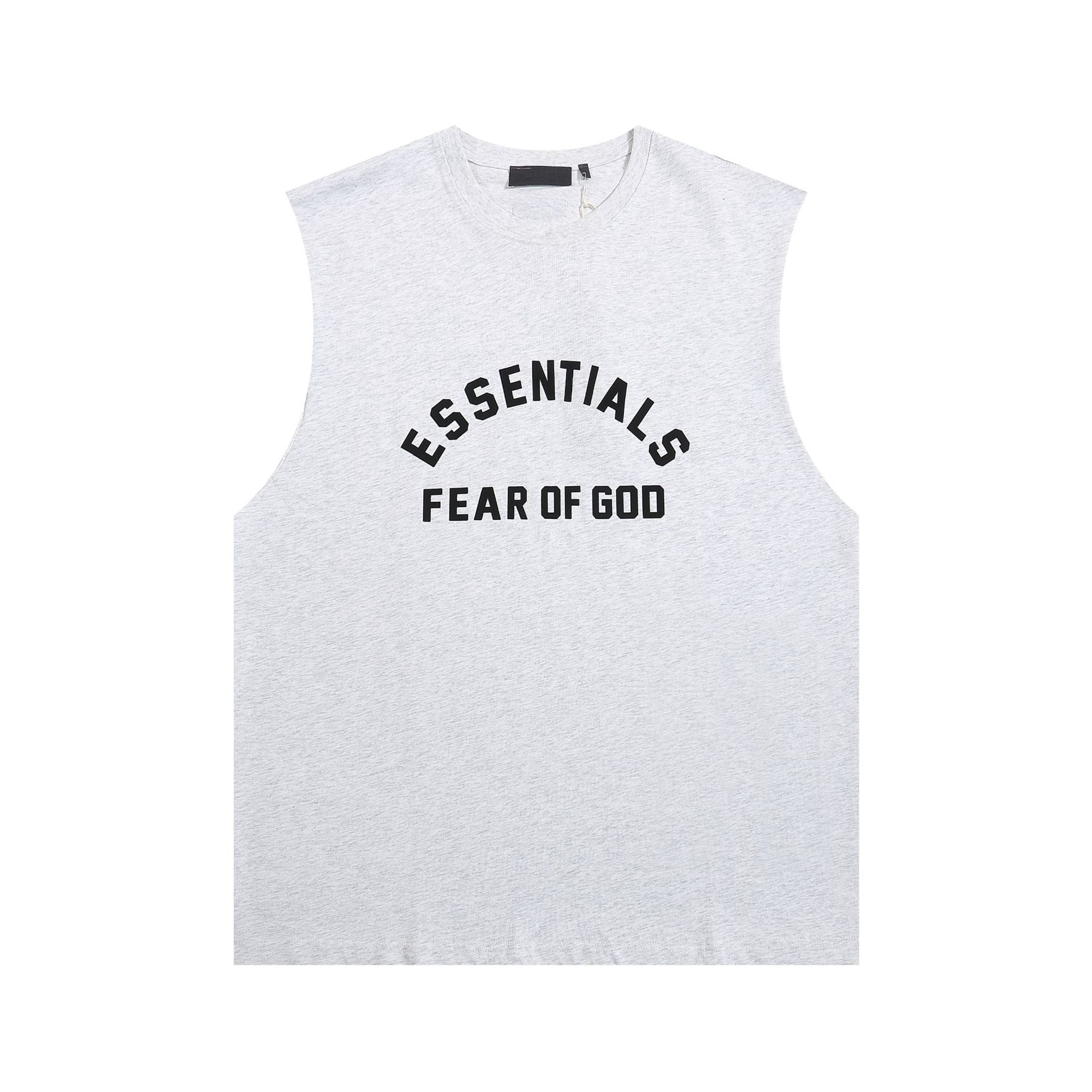 Fog Essentials tank spring summer FOG letter crew neck vest
