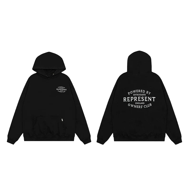 Represent Owners' Club Emblem Heavyweight Hoodie - Black